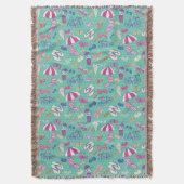 夏の要素が付いている美しいパターン スローブランケット (正面縦)