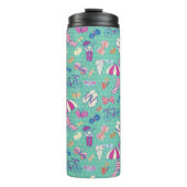 夏の要素が付いている美しいパターン タンブラー (正面)