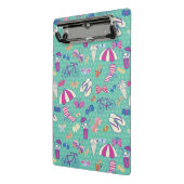 夏の要素が付いている美しいパターン ミニクリップボード (アングル2)
