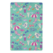 夏の要素が付いている美しいパターン ミニクリップボード (裏面)