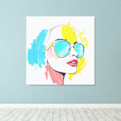 夏の視線 キャンバスプリント (インサイチュ (ウッドフロア))