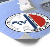 夏の観光スポット – ミシガン州グランドヘブン ポスター (角)