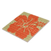 夏の言葉カクテルとハイビスカスタイル タイル (側面)