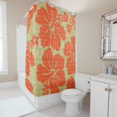 夏の言葉カクテルとハイビスカス シャワーカーテン (インサイチュ)