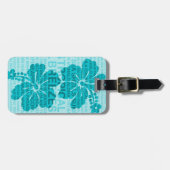 夏の言葉ハワイアンハイビスカスラゲッジタグ ラゲッジタグ (正面横)