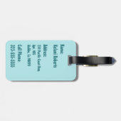 夏の言葉ハワイアンハイビスカスラゲッジタグ ラゲッジタグ (裏面横)