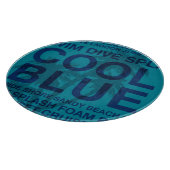 夏の言葉プールサイドとヤシの木の切断ボード カッティングボード (角)