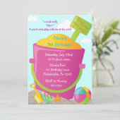 夏の誕生日の招待状 招待状 (スタンド正面)