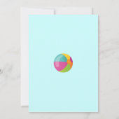 夏の誕生日の招待状 招待状 (裏面)