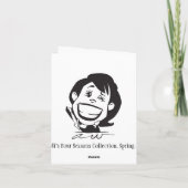 夏の誕生日の挨拶。 2/12. カード (裏面)