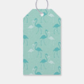 夏の誕生日パーティーピンクターコイズありがとう ギフトタグ (裏面)