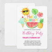 夏の誕生日パーティー シーズンカード (正面/裏面)