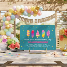 夏の誕生日パーティー 招待状