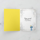 夏の誕生日フリップフロップ カード (内部)