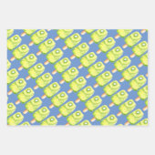 夏の誕生日フルーツアイスポッポップ・アートのシクルスイカ ラッピングペーパーシート (正面2)