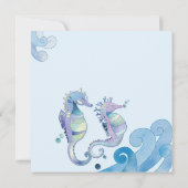 夏の誕生日プールパーティー写真 招待状 (裏面)