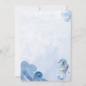 夏の誕生日プールパーティー 招待状 (裏面)