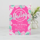 夏の誕生日招待状 |プールパーティの招待状 招待状 (スタンド正面)