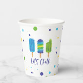 夏の誕生日 紙コップ (正面)