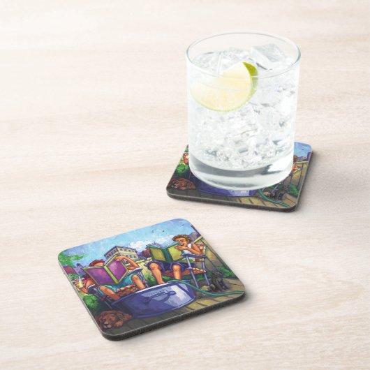 夏の読書 コースター (右側)