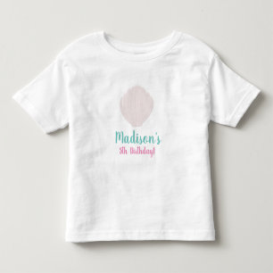 夏の貝殻誕生日パーティー トドラーTシャツ