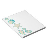 夏の貝殻 ビーチ ノートブック ギフト ノートパッド (アングル)