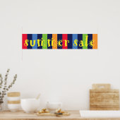 夏の販売ウィンドウの看板 ポスター (キッチン)