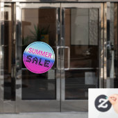 夏の販売ウィンドウ貼り付けホログラフィック勾配 ウィンドウサイン (オフィスドア)