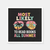 夏の贈り物読の中で最も書籍になる可能性が高い先生 スタンダードカクテルナプキン (正面)