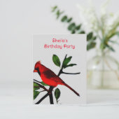 夏の赤い鳥 – 誕生日パーティー 招待状 (スタンド正面)