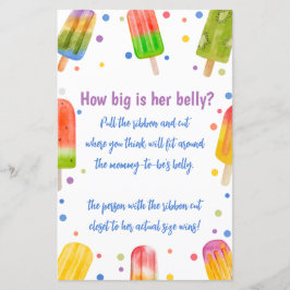 夏の赤ちゃんシャワーのゲームどのように彼女の腹の大きさ