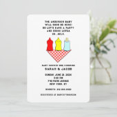 夏の赤ちゃんシャワー 招待状 (スタンド正面)