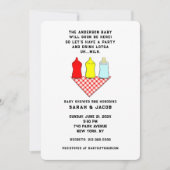 夏の赤ちゃんシャワー 招待状 (正面)