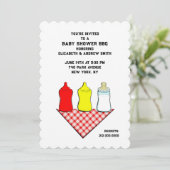 夏の赤ちゃんシャワーBBQ 招待状 (スタンド正面)