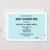 夏の赤ちゃんシャワーBBQ 招待状 (裏面)