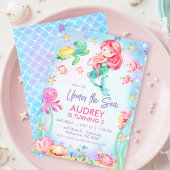 夏の赤毛人魚 海の中の誕生日 招待状