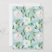 夏の赤面フローラ開花誕生日 招待状 (裏面)