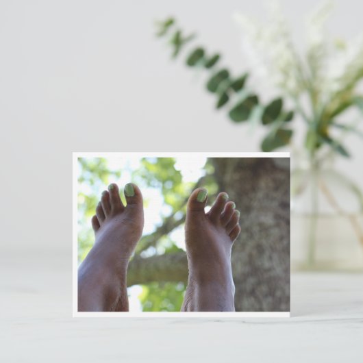 夏の足 ポストカード (スタンド正面)