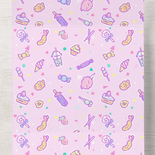 夏の軽食の夢 オールインワン招待状 (内側中間)