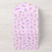 夏の軽食の夢 オールインワン招待状 (外側)