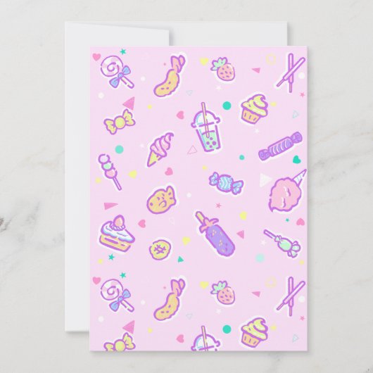 夏の軽食の夢 招待状 (正面)