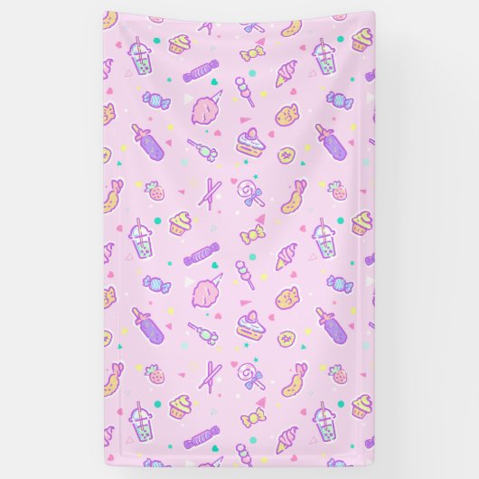 夏の軽食の夢 横断幕 (縦)