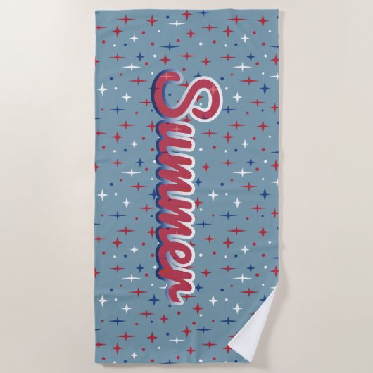 夏の輝き ビーチタオル (正面)