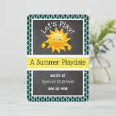 夏の遊び会招待状 招待状 (スタンド正面)