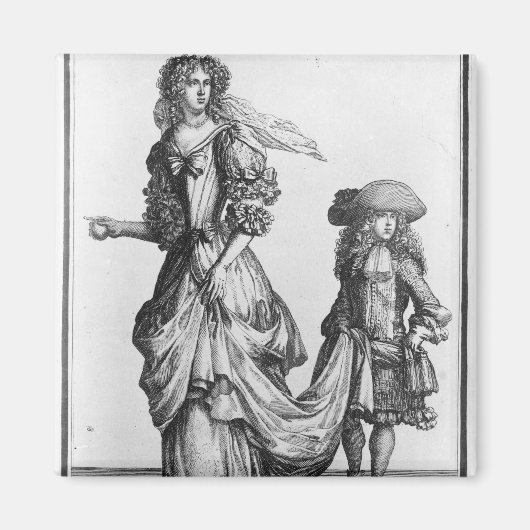 夏の都市のドレス， 1678 マグネット (正面)