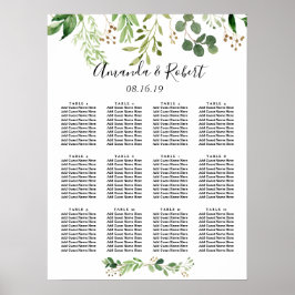 夏の野の牧草地シーティングチャート ポスター