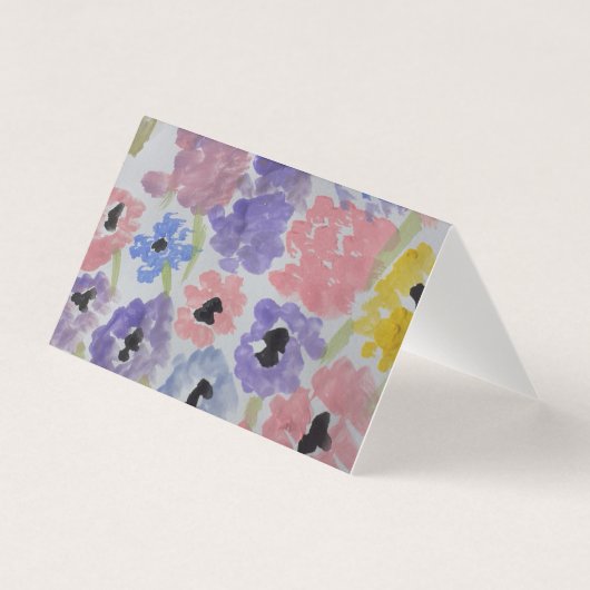 夏の野の花のグリーティングカード (正面)