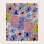 夏の野の花のグリーティングカード (外部フラット)