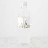夏の野の花畑の結婚式 ペットボトルラベル (裏面)