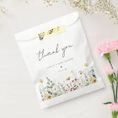 夏の野の花畑ベビーシャワー フェイバーバッグ (封をした状態)